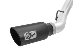 aFe Power - aFe Power ATLAS 4 IN Aluminized Steel DPF-Back Exhaust System w/Black Tip GM Diesel Trucks 2016 V8-6.6L (td) LML - 49-04080-B - Image 3