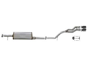 aFe Power - aFe Power Rebel Series 2-1/2 IN 409 Stainless Steel Cat-Back Exhaust System w/Black Tip Jeep Wrangler (JK) 07-18 V6-3.6L/3.8L - 49-48054-B - Image 4