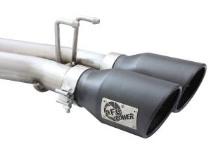 aFe Power - aFe Power Rebel Series 2-1/2 IN 409 Stainless Steel Cat-Back Exhaust System w/Black Tip Jeep Wrangler (JK) 07-18 V6-3.6L/3.8L - 49-48054-B - Image 5