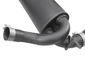 aFe Power - aFe Power Rebel Series 2-1/2 IN 409 Stainless Steel Axle-Back Exhaust System w/ Black Tips Jeep Wrangler (JK) 07-18 V6-3.6L/3.8L - 49-48061-B - Image 3