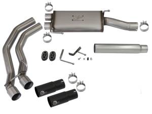 aFe Power - aFe Power Rebel Series 3 IN to 2-1/2 IN 409 Stainless Steel Cat-Back Exhaust w/Black Tip Ford F-150 04-08 V8-4.6/5.4L - 49-43079-B - Image 6