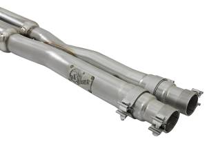 aFe Power - aFe Power MACH Force-Xp 304 Stainless Steel Cat-Back Exhaust w/ Resonator Black Tip Ford Mustang 15-17 V8-5.0L/V6-3.7L - 49-33087-B - Image 3