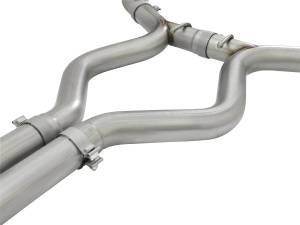 aFe Power - aFe Power MACH Force-Xp 304 Stainless Steel Cat-Back Exhaust w/ Resonator Black Tip Ford Mustang 15-17 V8-5.0L/V6-3.7L - 49-33087-B - Image 4