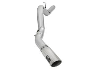 aFe Power ATLAS 5 IN Aluminized Steel DPF-Back Exhaust System w/Polished Tip GM Diesel Trucks 2016 V8-6.6L (td) LML - 49-04081-P