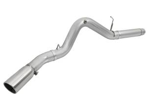 aFe Power - aFe Power ATLAS 5 IN Aluminized Steel DPF-Back Exhaust System w/Polished Tip GM Diesel Trucks 2016 V8-6.6L (td) LML - 49-04081-P - Image 2