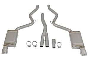 aFe Power - aFe Power MACH Force-Xp 3 to 2-1/2 IN Stainless Steel Cat-Back Exhaust Sys w/Polished Tip Ford Mustang 15-21 L4-2.3L (t) EcoBoost - 49-33084-P - Image 7