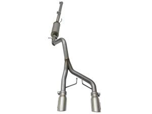 aFe Power - aFe Power Rebel Series 2-1/2 IN 409 Stainless Steel Cat-Back Exhaust System w/Polished Tip Jeep Wrangler (JK) 07-18 V6-3.6L/3.8L - 49-48056-P - Image 2