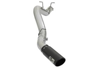 aFe Power ATLAS 4 IN Aluminized Steel DPF-Back Exhaust System w/Black Tip GM Diesel Trucks 17-19 V8-6.6L (td) L5P - 49-04085-B