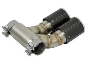 aFe Power - aFe Power MACH Force-Xp 3-1/2 IN Carbon Fiber OE Replacement Exhaust Tips Porsche Cayman S/Boxster S (981) 13-16 H6-2.7L/3.4L - 49C36413-C - Image 3