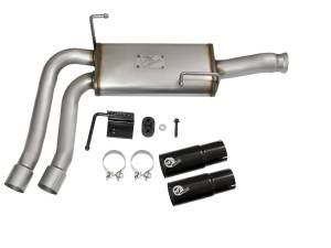 aFe Power - aFe Power Rebel Series 3 IN to 2-1/2 IN 409 Stainless Steel Cat-Back Exhaust w/Black Tip - 49-44070-B - Image 6