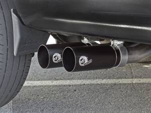 aFe Power - aFe Power Rebel Series 3 IN to 2-1/2 IN 409 Stainless Steel Cat-Back Exhaust w/Black Tip - 49-44070-B - Image 7