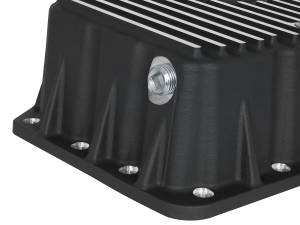 aFe Power - aFe POWER Pro Series Engine Oil Pan Black w/ Machined Fins Ford Diesel Trucks 11-22 V8-6.7L (td) - 46-70322 - Image 4