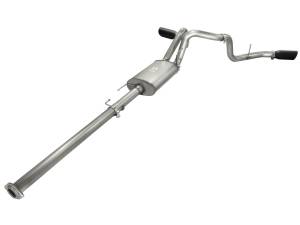 aFe Power - aFe Power MACH Force-Xp 3 IN 409 Stainless Steel Cat-Back Exhaust System w/Black Tip Ford F-150 11-14 V6-3.5L (tt) - 49-43056-B - Image 3