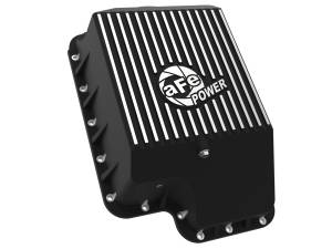 aFe Power - aFe POWER Pro Series Transmission Pan Black w/ Machined Fins Ford Diesel Trucks 94-10 V8-7.3L/6.0L/6.4L (td) - 46-70122-1 - Image 2