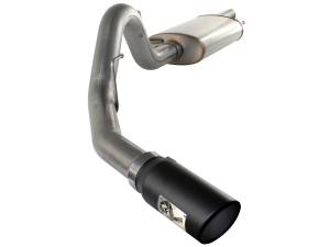 aFe Power MACH Force-Xp 3-1/2in 409 Stainless Steel Cat-Back Exhaust System w/Black Tip Ford F-150 Raptor 10-14 V8-6.2L - 49-43037-B