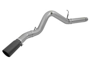 aFe Power - aFe Power Large Bore-HD 5 IN 409 Stainless Steel DPF-Back Exhaust System w/Black Tip GM Diesel Trucks 2016 V8-6.6L (td) LML - 49-44081-B - Image 2