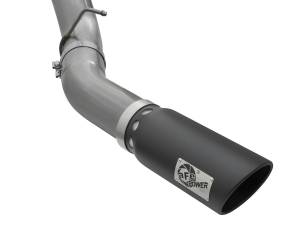 aFe Power - aFe Power Large Bore-HD 5 IN 409 Stainless Steel DPF-Back Exhaust System w/Black Tip GM Diesel Trucks 2016 V8-6.6L (td) LML - 49-44081-B - Image 4