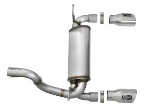 aFe Power - aFe Power Rebel Series 2-1/2 IN 409 Stainless Steel Axle-Back Exhaust w/ Polished Tips Jeep Wrangler (JL) 18-23 L4-2.0L (t)/V6-3.6L - 49-48067-P - Image 3