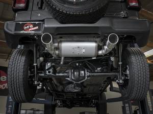 aFe Power - aFe Power Rebel Series 2-1/2 IN 409 Stainless Steel Axle-Back Exhaust w/ Polished Tips Jeep Wrangler (JL) 18-23 L4-2.0L (t)/V6-3.6L - 49-48067-P - Image 7