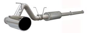 aFe Power Large Bore-HD 4 IN 409 Stainless Steel Cat-Back Exhaust System w/ Polished Tip Dodge Diesel Trucks 04.5-07 L6-5.9L (td) - 49-42002