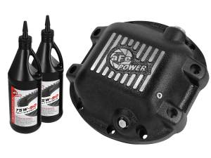 aFe Power Pro Series Rear Differential Cover Kit Black w/ Machined Fins & Gear Oil Jeep Wrangler (TJ/JK) 97-18 - 46-70192-WL