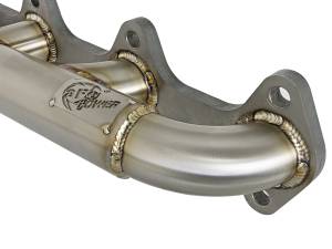 aFe Power - aFe Power Twisted Steel 304 Stainless Header w/ T4 Turbo Manifold Dodge Diesel Trucks 98.5-02 L6-5.9L (td) - 48-32019 - Image 5