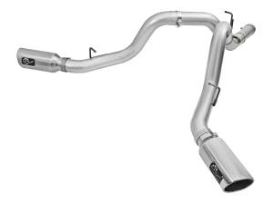 aFe Power ATLAS 4 IN Aluminized Steel DPF-Back Exhaust System w/Polished Tip GM Diesel Trucks 2016 V8-6.6L (td) LML - 49-04080-P