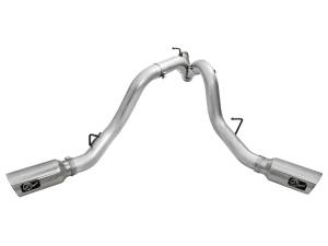 aFe Power - aFe Power ATLAS 4 IN Aluminized Steel DPF-Back Exhaust System w/Polished Tip GM Diesel Trucks 2016 V8-6.6L (td) LML - 49-04080-P - Image 2