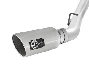 aFe Power - aFe Power ATLAS 4 IN Aluminized Steel DPF-Back Exhaust System w/Polished Tip GM Diesel Trucks 2016 V8-6.6L (td) LML - 49-04080-P - Image 3