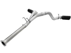 aFe Power - aFe Power ATLAS 4 IN Aluminized Steel DPF-Back Exhaust System w/Black Tip Ford Diesel Trucks 11-14 V8-6.7L (td) - 49-03065-B - Image 3