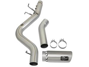 aFe Power - aFe Power ATLAS 4 IN Aluminized Steel DPF-Back Exhaust System w/ Polished Tip GM Diesel Trucks 17-19 V8-6.6L (td) L5P - 49-04085-P - Image 6