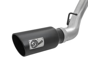 aFe Power - aFe Power Large Bore-HD 4 IN 409 Stainless Steel DPF-Back Exhaust System w/Black Tip GM Diesel Trucks 2016 V8-6.6L (td) LML - 49-44080-B - Image 3