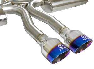 aFe Power - aFe Power Takeda 3 IN 304 Stainless Steel Cat-Back Exhaust System w/ Blue Flame Tips Honda Civic Si Sedan 17-20 L4-1.5L (t) - 49-36621-L - Image 2