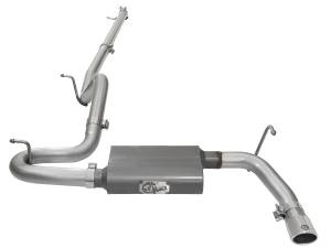 aFe Power - aFe Power Scorpion 2-1/2 IN Aluminized Steel Cat-Back Exhaust System w/ Polished Tip Jeep Wrangler (JK) 07-18 V6-3.6L/3.8L - 49-08044-1P - Image 2