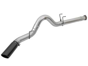 aFe Power - aFe Power ATLAS 5 IN Aluminized Steel DPF-Back Exhaust System w/Black Tip Ford Diesel Trucks 17-23 V8-6.7L (td) - 49-03090-B - Image 2