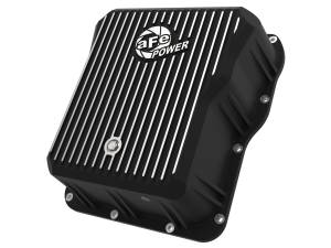 aFe POWER Pro Series Transmission Pan Black w/ Machined Fins  GM Diesel Trucks 01-19 V8-6.6L (td) LB7/LLY/LBZ/LMM/LML/L5P - 46-70072