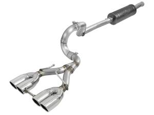 aFe Power - aFe Power Rebel Series 2-1/2 IN 304 Stainless Steel Cat-Back Exhaust w/ Polished Tip Jeep Wrangler (JL) 18-23 V6-3.6L - 49-38071-P - Image 1