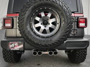 aFe Power - aFe Power Rebel Series 2-1/2 IN 304 Stainless Steel Cat-Back Exhaust w/ Polished Tip Jeep Wrangler (JL) 18-23 V6-3.6L - 49-38071-P - Image 6