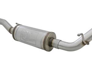 aFe Power - aFe Power Rebel Series 2-1/2 IN 409 Stainless Steel Cat-Back Exhaust System w/ Black Tips Jeep Wrangler (JK) 07-18 V6-3.6L/3.8L - 49-48062-B - Image 3