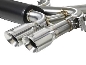 aFe Power - aFe Power MACH Force-XP 3-1/2 IN 304 Stainless Steel Cat-Back Exhaust w/ Polished Tip BMW X5 M (F85) / X6 M (F86) 15-19 V8-4.4L (tt) S63 - 49-36341-P - Image 2