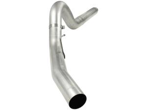 aFe Power Large Bore-HD 5 IN 409 Stainless Steel DPF-Back Exhaust System Ford Diesel Trucks 08-10 V8-6.4L (td) - 49-43054