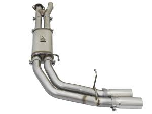 aFe Power - aFe Power Rebel Series 3 IN 409 Stainless Steel Cat-Back Exhaust System w/Polished Tip Ford F-150 Raptor 17-20 V6-3.5L (tt) - 49-43091-P - Image 2