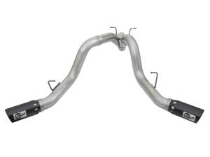 aFe Power - aFe Power ATLAS 4 IN Aluminized Steel DPF-Back Exhaust System w/ Black Tip GM Diesel Trucks 17-19 V8-6.6L (td) L5P - 49-04086-B - Image 2