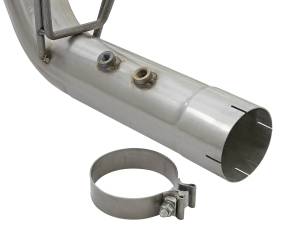 aFe Power - aFe Power ATLAS 4 IN Aluminized Steel DPF-Back Exhaust System w/ Black Tip GM Diesel Trucks 17-19 V8-6.6L (td) L5P - 49-04086-B - Image 5