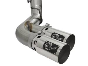 aFe Power - aFe Power Rebel XD Series 4 IN 409 Stainless Steel DPF-Back Exhaust w/Dual Polished Tips GM Diesel Trucks 17-19 V8-6.6L (td) L5P - 49-44089-P - Image 4