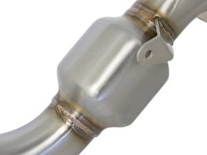 aFe Power - aFe Power Twisted Steel Down Pipe 3 IN 304 Stainless Steel w/ Cat Cadillac ATS 13-18 / Chevy Camaro 16-18 L4-2.0L (t) - 48-34126-HC - Image 6