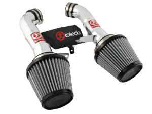 aFe Power Takeda Stage-2 Cold Air Intake System w/ Pro DRY S Filter Polished Nissan 370Z 09-20 V6-3.7L - TR-3009P