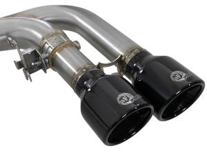 aFe Power - aFe Power MACH Force-XP 3-1/2 IN 304 Stainless Steel Cat-Back Exhaust w/ Black Tip  BMW X5 M (F85) / X6 M (F86) 15-19 V8-4.4L (tt) S63 - 49-36342-B - Image 2