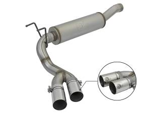 aFe Power - aFe Power Rebel Series 3-1/2 IN Stainless Steel Cat-Back Exhaust System w/Polish Tip RAM 2500/3500 14-18 V8-6.4L HEMI - 49-42057-P - Image 1