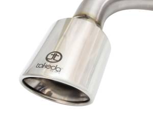 aFe Power - aFe Power Takeda 2-1/4 to 2-1/2in Stainless Steel Axle-Back Exhaust Sys w/Polished Tip Scion tC 11-16 L4-2.5L - 49-36025-P - Image 5